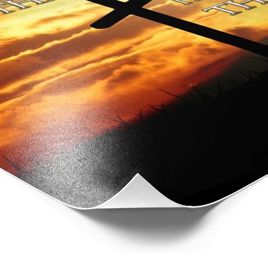 Das Kreuz Fotodruck (Ecke)