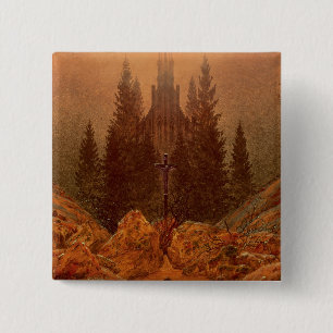 Das Kreuz in den Bergen, 1812 (Öl auf Leinwand) Button