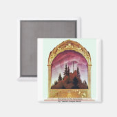 Das Kreuz in den Bergen Magnet (Vorderseite/Rückseite)