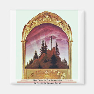 Das Kreuz in den Bergen Magnet