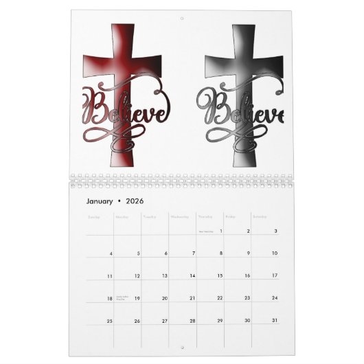 Das Kreuz Jesu - Kalender des Glaubens 2025 (Jan 2026)