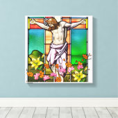 Das Kreuz Leinwanddruck (Insitu (Holzboden))