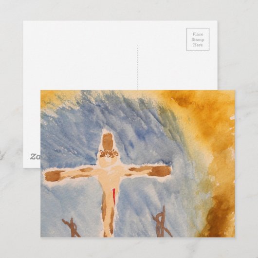 Das Kreuz Postkarte (Vorne/Hinten)