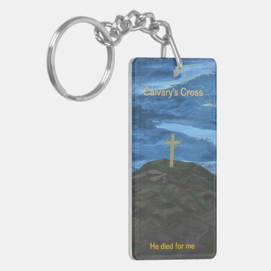 Das Kreuz-Schlüsselanhänger des Kalvarienbergs Schlüsselanhänger (Vorderseite links)