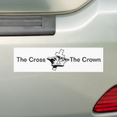 Das Kreuz u. die Krone Autoaufkleber (Auf Auto)