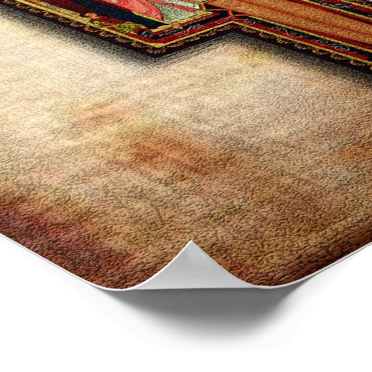 Das Kreuz von San Damiano. Poster (Ecke)