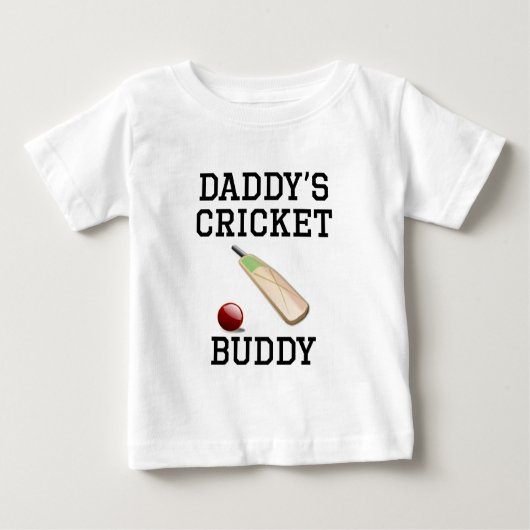 Das Kricket-Freund des Vatis Baby T-shirt (Vorderseite)