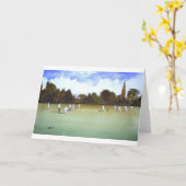 Das Kricket-Match Karte (Gelbe Blume)