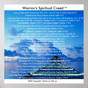 Das Kriegers-Kredo durch WarriorsCreed Poster