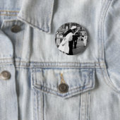 Das Kriegs-Auf Wiedersehen Quadrat manchmal küssen Button (Beispiel)