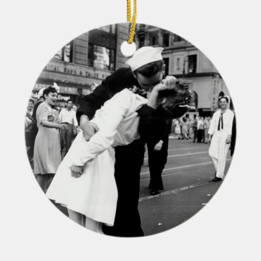 Das Kriegs-Auf Wiedersehen Quadrat manchmal küssen Keramikornament (Vorne)