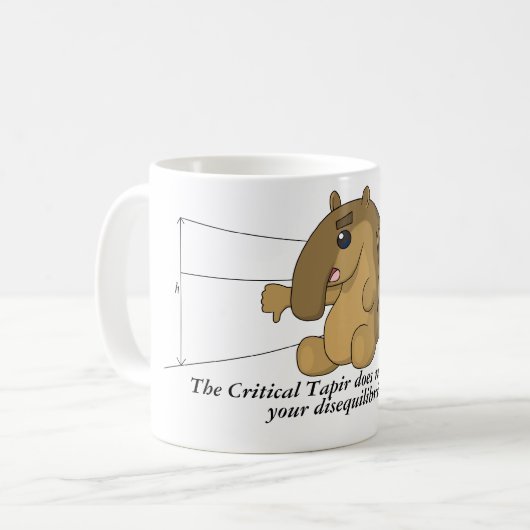 Das kritische Tapir - strukturelle Geologie Kaffeetasse (Vorderseite Links)