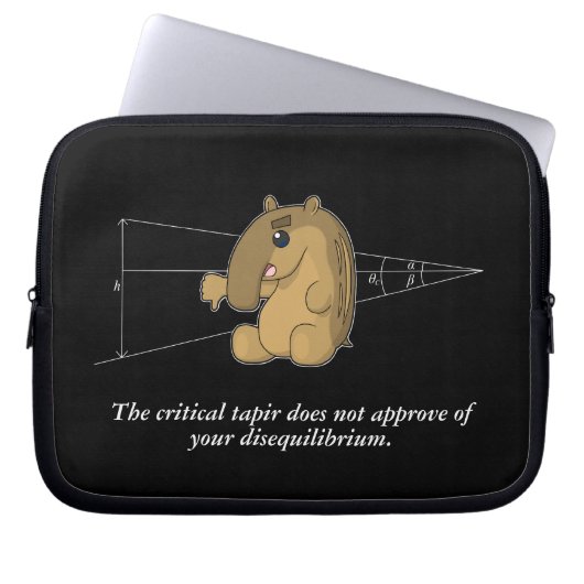 Das kritische Tapir - strukturelle Geologie Laptopschutzhülle (Vorderseite)