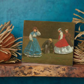 Das Krocketspiel, 1866 (Öl auf Leinwand) Fotoplatte (Seite)