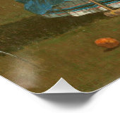 Das Krocketspiel, 1866 (Öl auf Leinwand) Poster (Ecke)