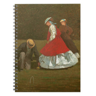 Das Krokettspiel, 1866 (Öl auf Leinwand) Notizblock