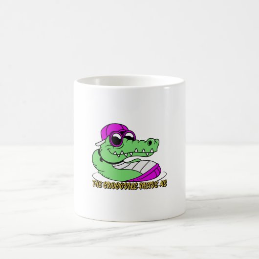 Das Krokodil in mir | niedliche schöne Gestaltung Kaffeetasse (Mittel)