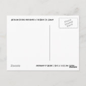 Das Krokodil und die Schildkrötenkarte Postkarte (Rückseite)