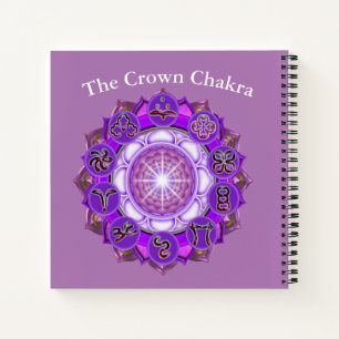 Das Kronen-Chakra-Doodle-Journal Notizblock