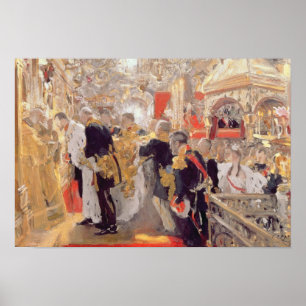 Das Krönen des Kaisers Nicholas II Poster