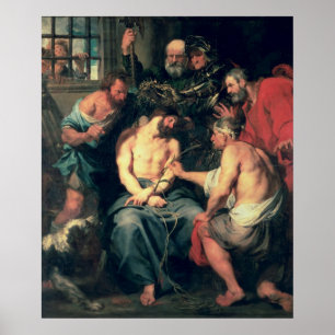 Das Krönen mit den Dornen, 1618-20 Poster