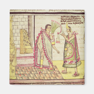 Das Krönen von Montezuma II Magnet