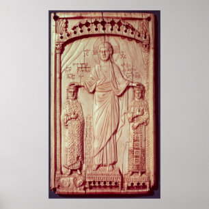 Das Krönen von Otto II und Theophrano Poster