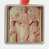 Das Krönen von Otto II und Theophrano Silbernes Ornament (Vorne)