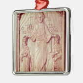 Das Krönen von Otto II und Theophrano Silbernes Ornament (Links)