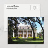 Das Kronjuwel der Fluss-Straße - Houmas-Haus Postkarte (Vorne/Hinten)