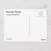 Das Kronjuwel der Fluss-Straße - Houmas-Haus Postkarte (Rückseite)