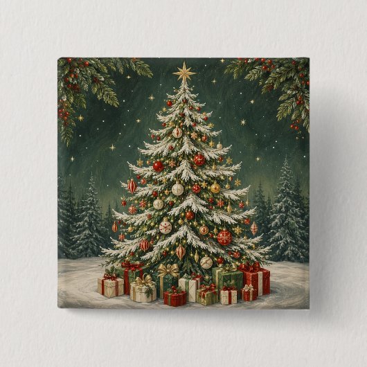 Das Kronjuwel des Winterwaldes Button (Vorderseite)