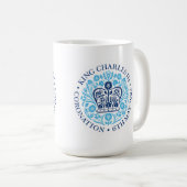 Das KrönungsEmblem des Königs Charles 2023 Kaffeetasse (VorderseiteRechts)