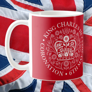 Das KrönungsEmblem des Königs Charles 2023 Kaffeetasse