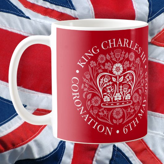 Das KrönungsEmblem des Königs Charles 2023 Kaffeetasse
