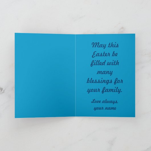 Das Kruzifix - Feiertagskarte (Innenseite)