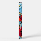 Das kühne rote Mohngarten Feminine Monogramm Case-Mate iPhone Hülle (Rückseite / Rechts)