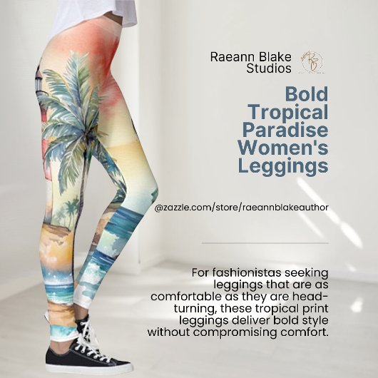 Das kühne tropische Paradies für Leggings