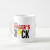 Das Küken des Bauernhof-Managers Kaffeetasse (Vorderseite Links)