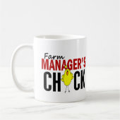 Das Küken des Bauernhof-Managers Kaffeetasse (Links)