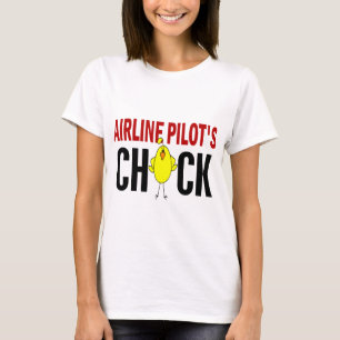 Das Küken des Fluglinien-Pilot T-Shirt