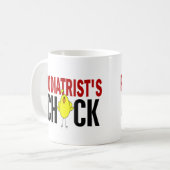 DAS KÜKEN DES FUSSARZTES KAFFEETASSE (Vorderseite Links)