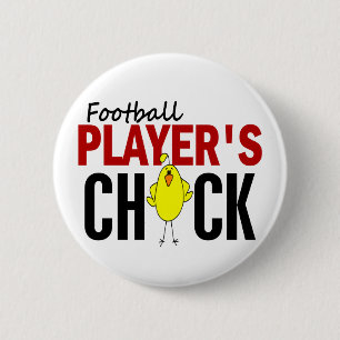 Das Küken des Fußball-Spielers Button