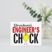 Das Küken des Strukturingenieurs Postkarte (Stehend Vorderseite)