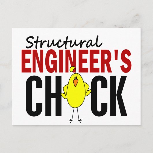 Das Küken des Strukturingenieurs Postkarte (Vorderseite)