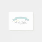 Das kundenspezifische Logo, das Post-it Klebezettel (Vorderseite)