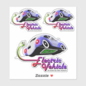 Das künftige Fahrzeug | 6"x 6"- glänzend transpare Aufkleber (Blatt)