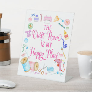 Das Kunsthandwerkszimmer ist mein schönes Plätzche Sockelschild