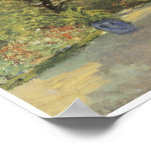 Das Künstlerhaus in Argenteuil, 1873 Poster (Ecke)