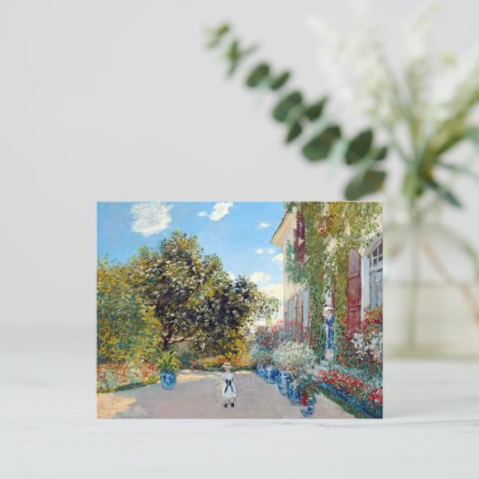 Das Künstlerhaus von Claude Monet Postkarte (Stehend Vorderseite)